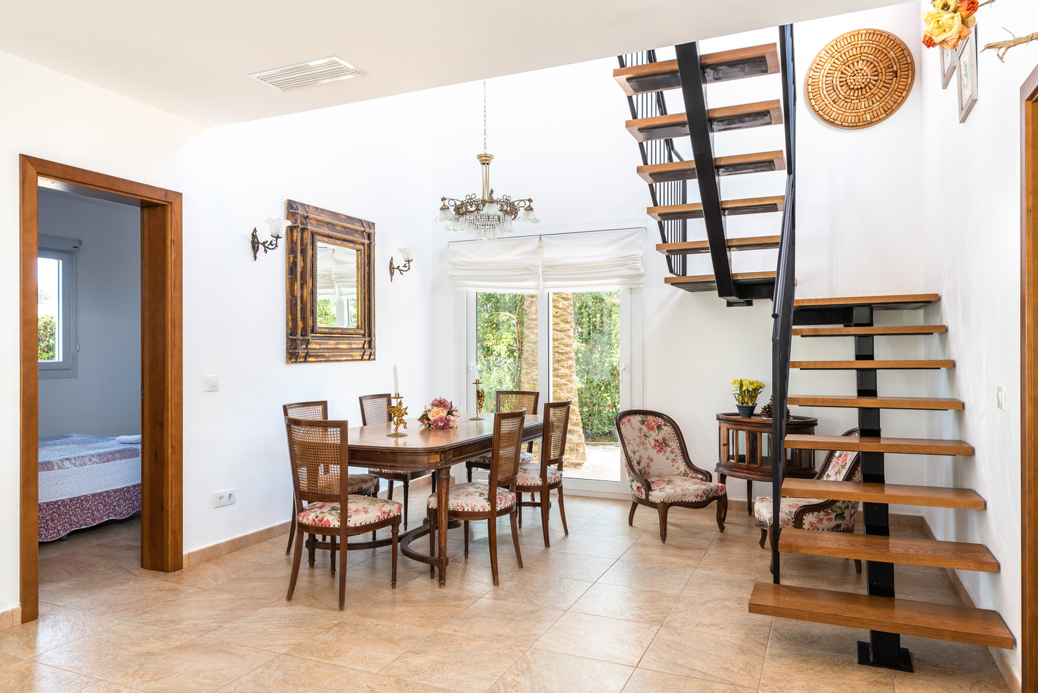 one of several dining areas